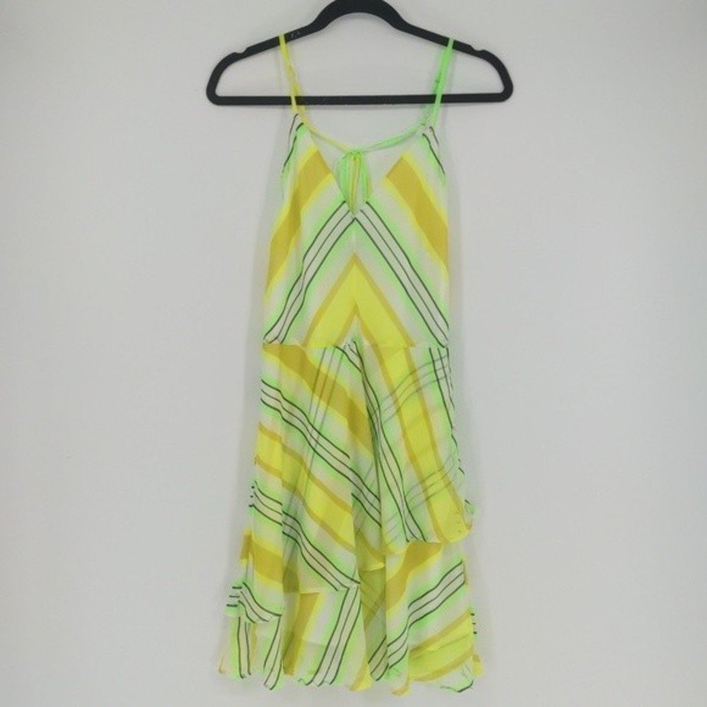 Christopher John Rogers Target Women's Dresses Striped Slip Dress Size 8‎ Neon